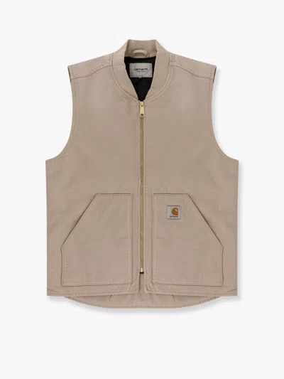 Carhartt Organic Cotton Padded Vest In Grey