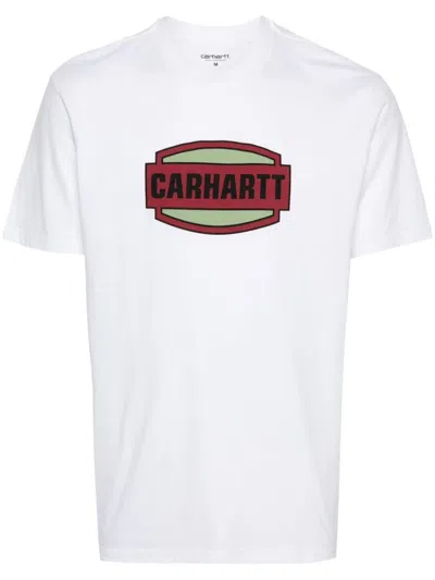 Carhartt Organic Cotton Press Script T-shirt In White