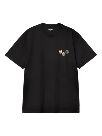 Carhartt Organic-cotton T-shirt In Black