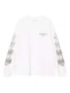 Carhartt Ip Womens White Graphic-print Long-sleeve Cotton T-shirt In White