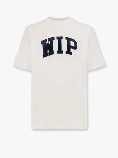 Carhartt Organic Cotton T-shirt With Logo Embroidery On The Front In White