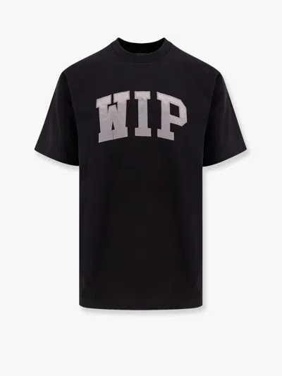 Carhartt Organic Cotton T-shirt With Logo Embroidery On The Front In Black  