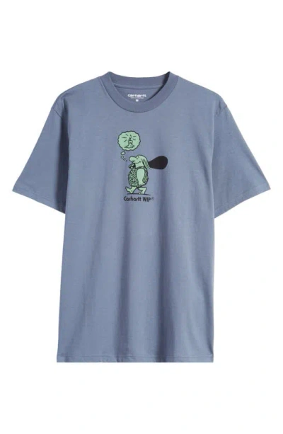 Carhartt Original Thought Organic Cotton Graphic T-shirt In Hudson Blue