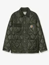 Carhartt Oscar Chore Liner Quilted Nylon Jacket In Green