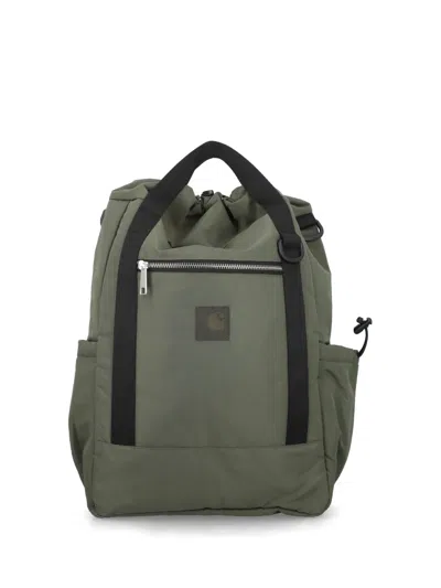 Carhartt Otley Logo-patch Backpack In Green