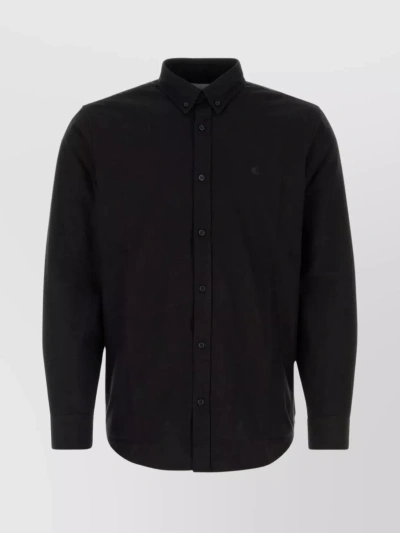 Carhartt Oxford L/s Bolton Shirt In Black