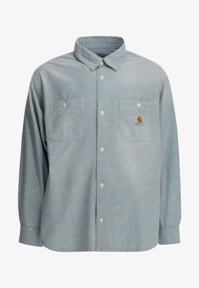 Carhartt Painter Casual Shirt In Blue