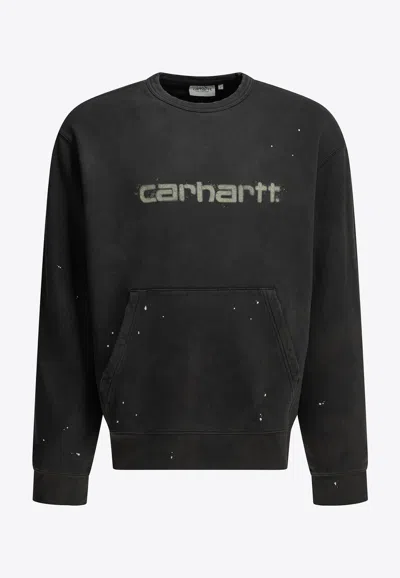 Carhartt Painter Logo Sweatshirt In Black