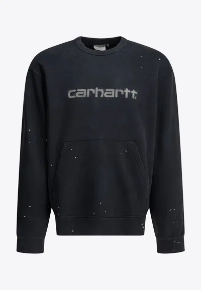 Carhartt Painter Logo Sweatshirt In Blue