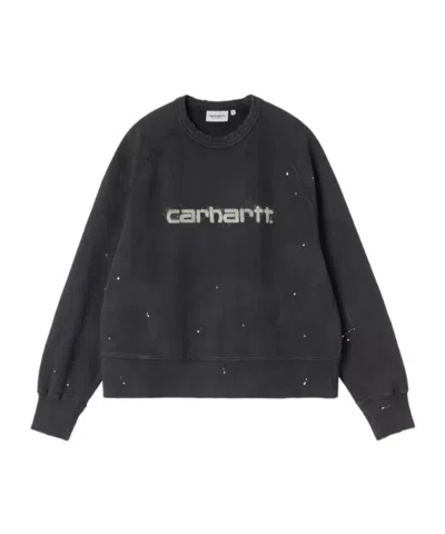 Carhartt Painter Logo-print Sweatshirt In Black