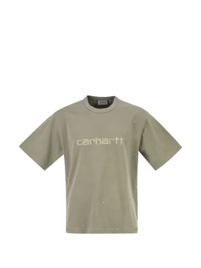 Carhartt Painter T Distressed Logo T-shirt In Green
