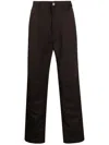 Carhartt Panelled Twill Tapered-leg Trousers In Brown
