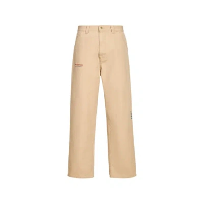 Carhartt Og Single Knee Graphic Pant Organic Cotton Dearborn Canvas Trousers Beige In Brown
