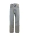 Carhartt Landon Blue Trousers In Gray