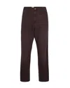 Carhartt Pantalone Single Knee Tobacco In Brown