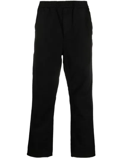 Carhartt Pantaloni Flint Uomo Nero In Cotone In Black