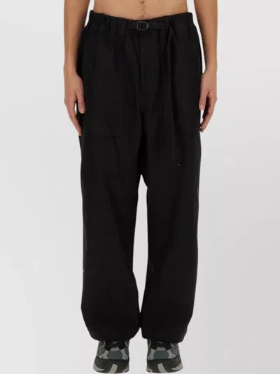 Carhartt Pants Belted Elastic Waistband In Black