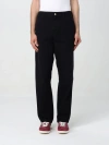 Carhartt Single Knee Straight-leg Organic Cotton-canvas Trousers In Black
