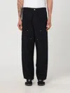 Carhartt Relaxed Tapered Double Knee Pants In Cotton In Black