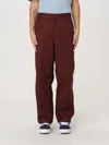 Carhartt Double Knee Straight-leg Trousers In Brick Red