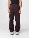 Carhartt Pants  Wip Men Color Brown In Burgundy