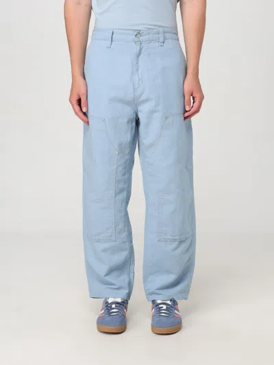 CARHARTT PANTS CARHARTT WIP MEN COLOR GNAWED BLUE,412702011
