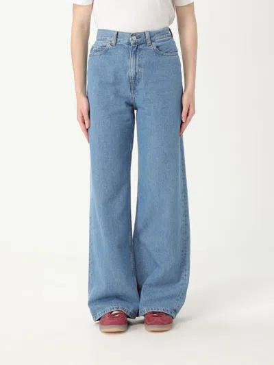 CARHARTT PANTS CARHARTT WIP WOMAN COLOR BLUE,G94750009