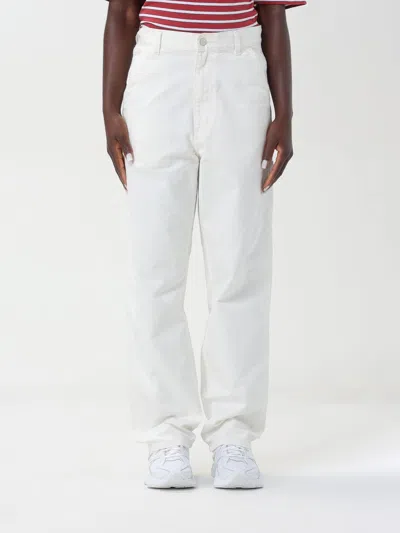 Carhartt Logo-patch Cotton Jeans In White