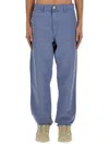 Carhartt Wip  Single Knee Bay Blue Trousers In Blue