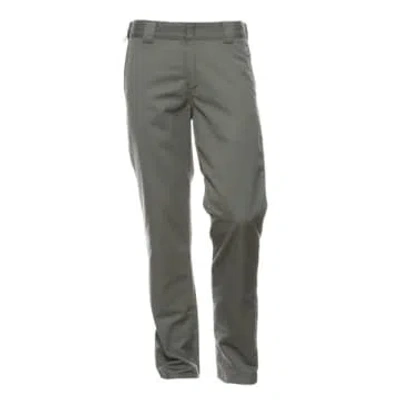 Carhartt Trousers For Man I020074 Smoke Green In Grey