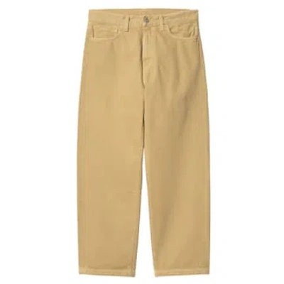 Carhartt Pants For Man I033749 1yh4j Bourbon Stone Dyed In Beige