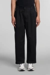 CARHARTT PANTS IN BLACK COTTON