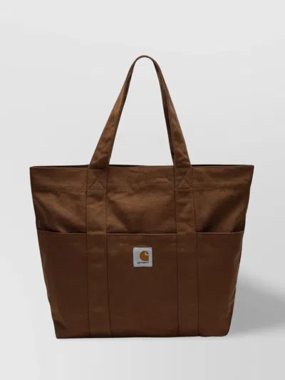 Carhartt Parker Tote Bag With Dual Top Handles In Brown