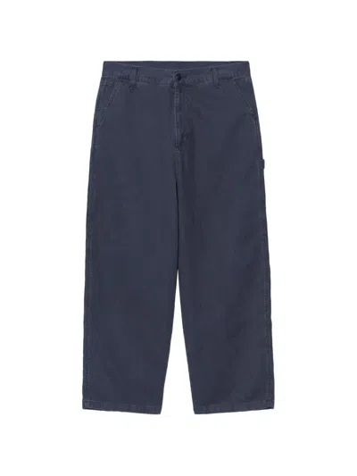 Carhartt Parrish Cotton-corduroy Trousers In Blue