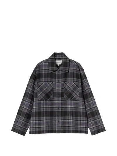 Carhartt Parson Checked Shirt In Black