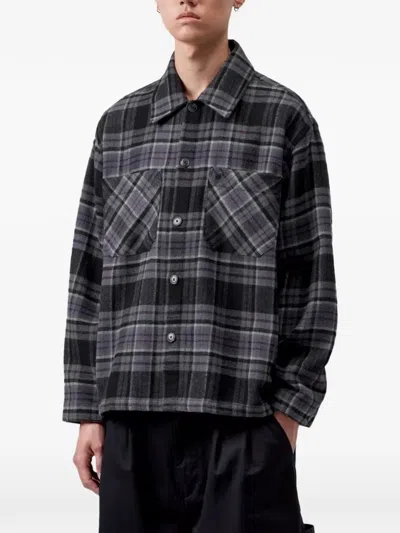 Carhartt Parson Check-pattern Shirt In Gray