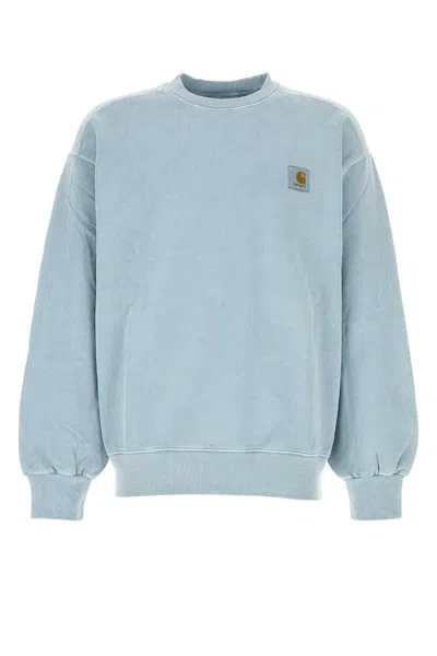 Carhartt Pastel Lightblue Cotton Oversize Vista Sweat In Blue