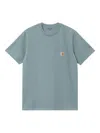 Carhartt Patch-pocket Organic-cotton T-shirt In Blue