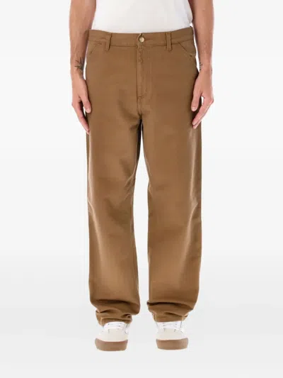 Carhartt Patch Pocket Trousers In White