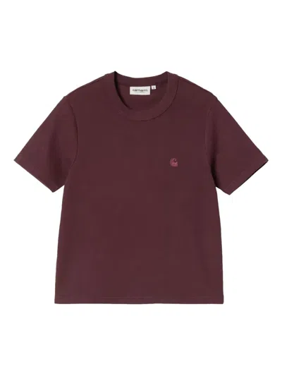Carhartt Philipa Crew-neck T-shirt In Red