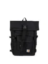 Carhartt Philis Logo-patch Backpack In Black