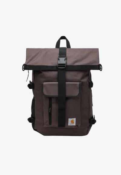 Carhartt Philis Logo Backpack In Gray