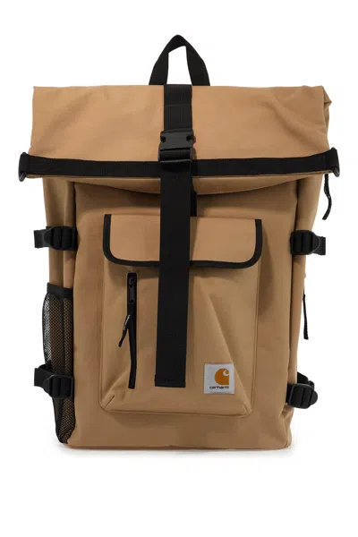 Carhartt 'phillis Recycled Technical Canvas Backpack In Beige