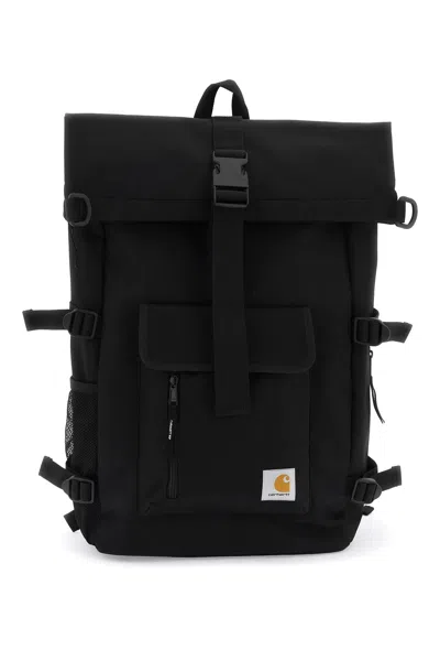 Carhartt Phillis Recycled Technical Canvas Backpack In Nero