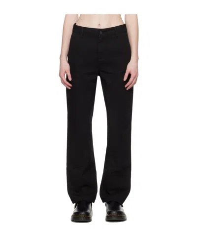 Carhartt Pierce Double Knee Casual Pants In Black