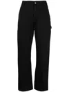 Shop Carhartt Pierce Straight-leg Trousers In Schwarz