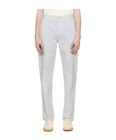 Carhartt Pierce Straight-leg Trousers In White