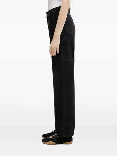 Carhartt Pierce Straight-leg Trousers In Black
