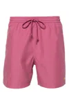 Carhartt Dropped Crotch Cotton Shorts In Pink