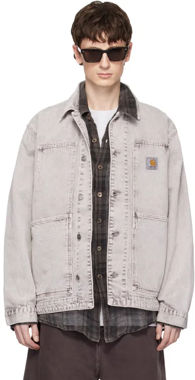 CARHARTT PINK OG DOUBLE FRONT DENIM JACKET